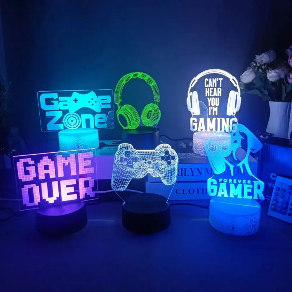 3D LED Lamp for Game Room