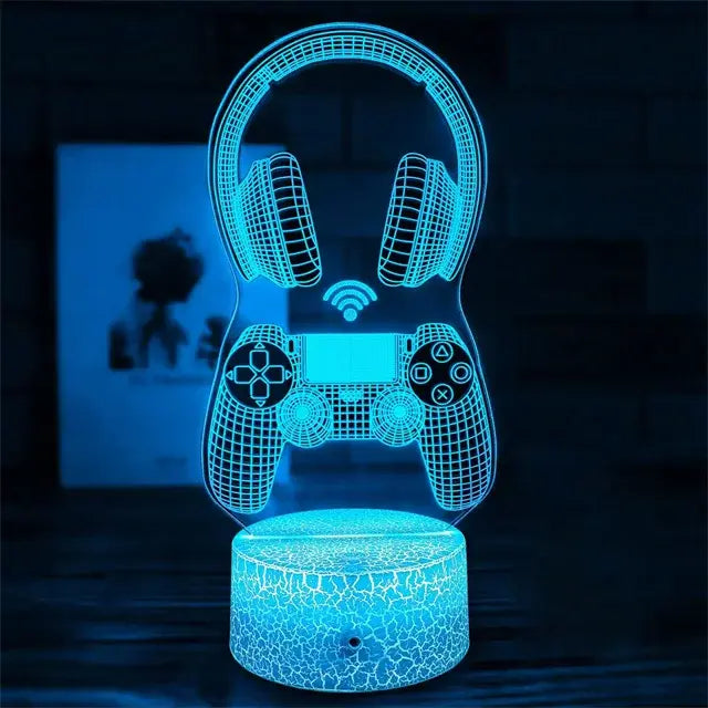 3D LED Lamp for Game Room